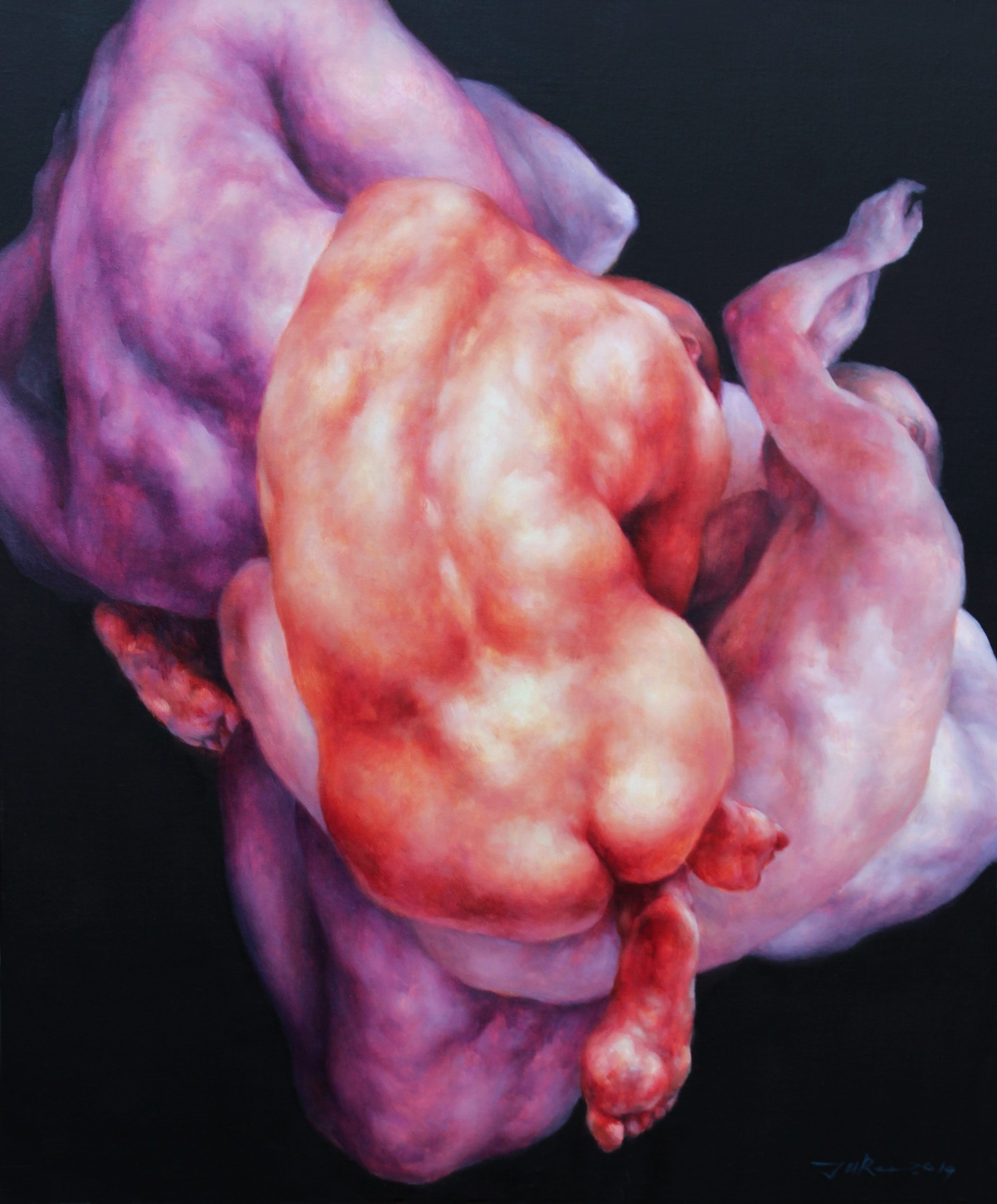 살다, 73x61cm, oil on canvas, 2019