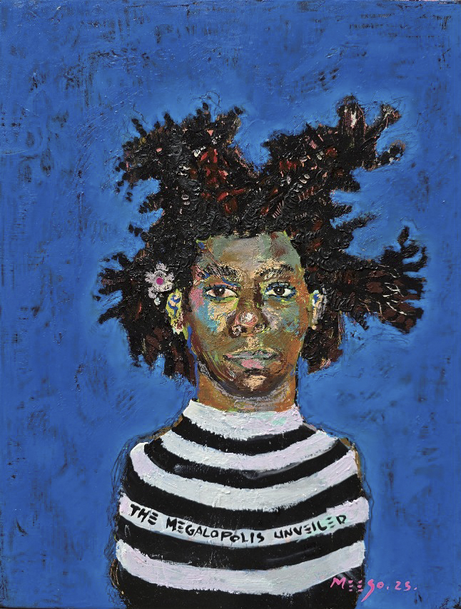 김미소 - The Megalopolis Unveiled / 40.9x31.8cm, Oil pastel, Acrylic on Canvas, 2025