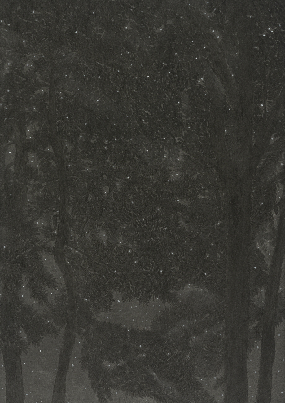 unseen. 23  42×29.7cm, 한지에 수묵, 2024