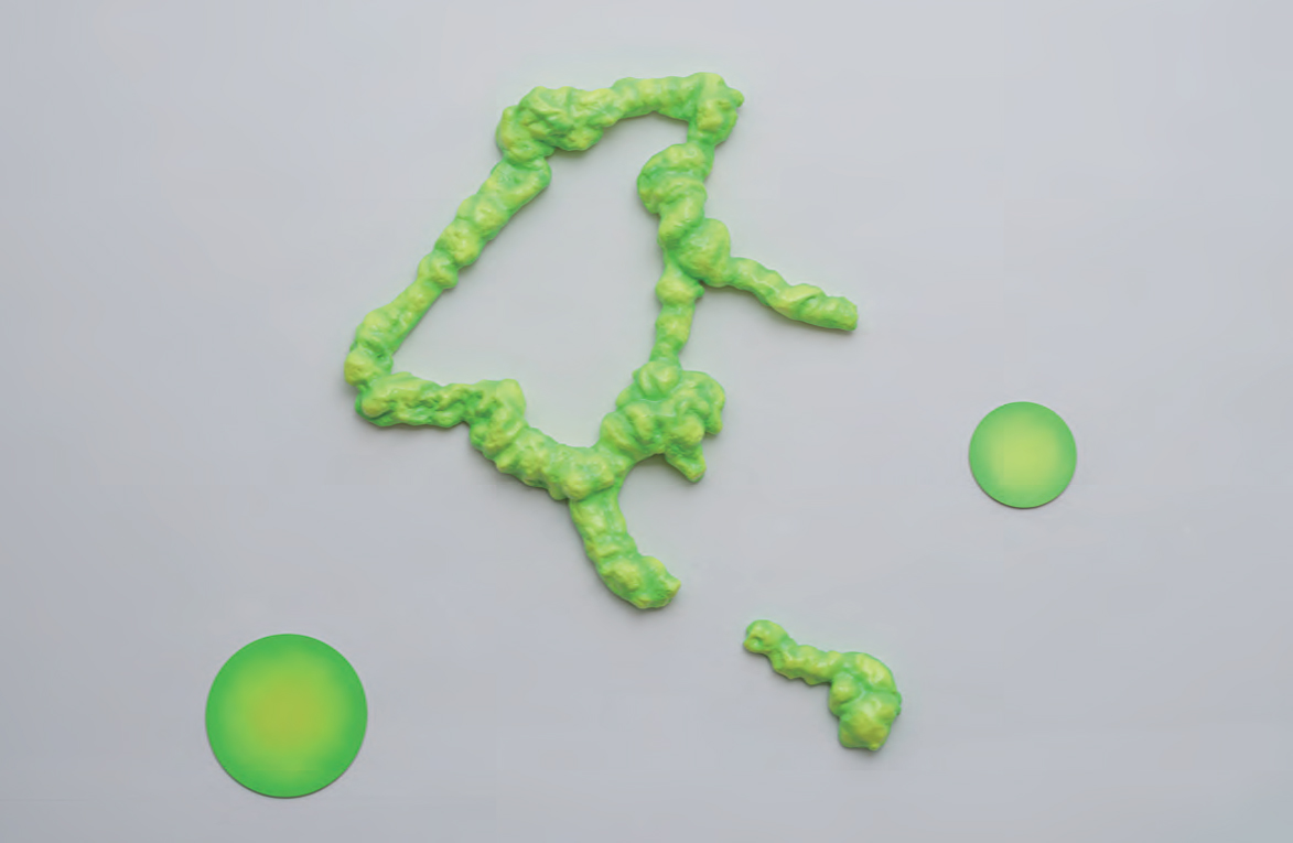 고지은, 변모-1, 가변설치, 합판, 폼, 점토, 아크릴, 2024