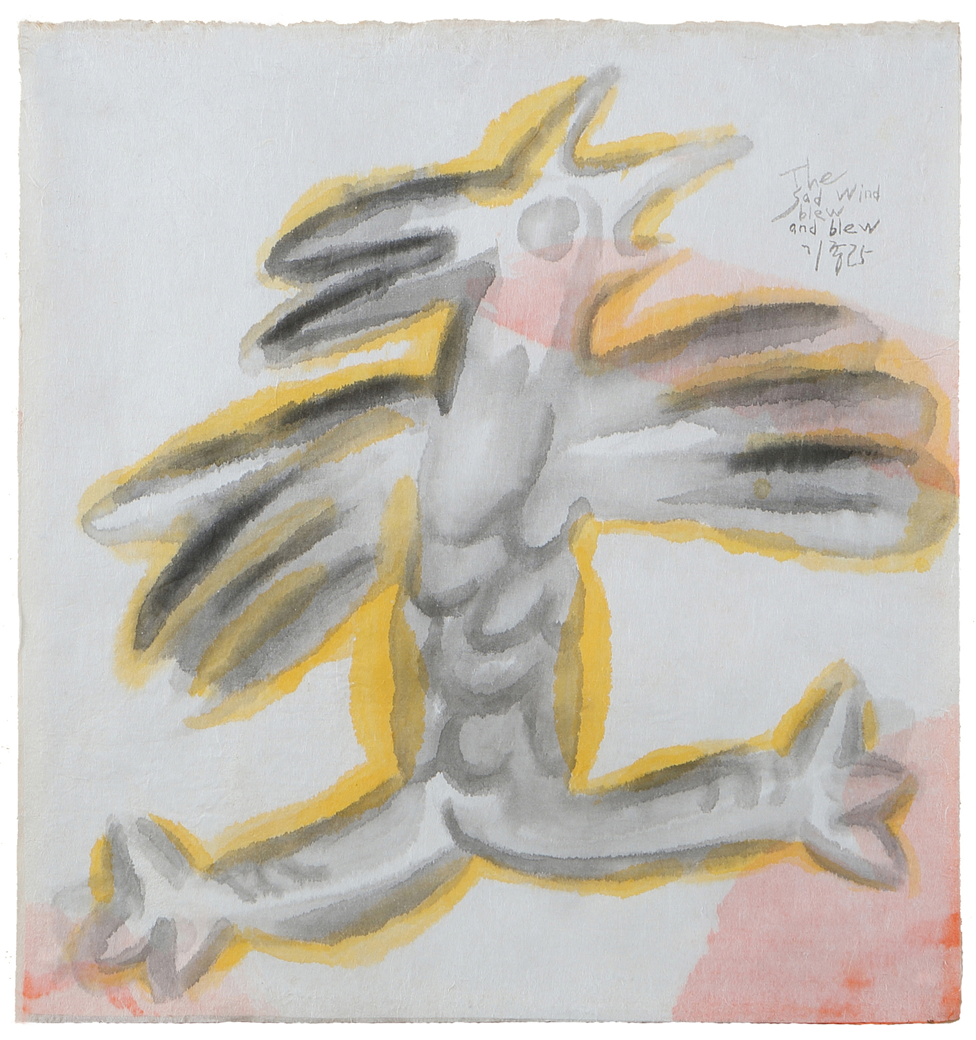 The history of things - seed &amp; winds II. 02_한지에 먹_39.5×37.5cm_2025