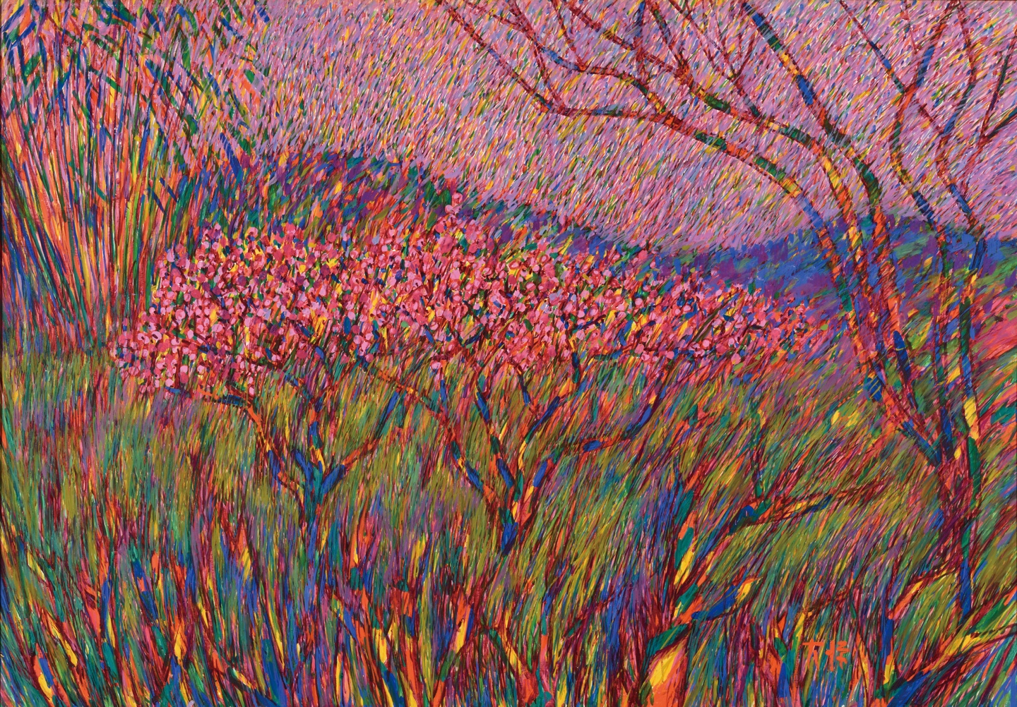 이대원, 농원, 1987, 캔버스에 유채, 110×160cm