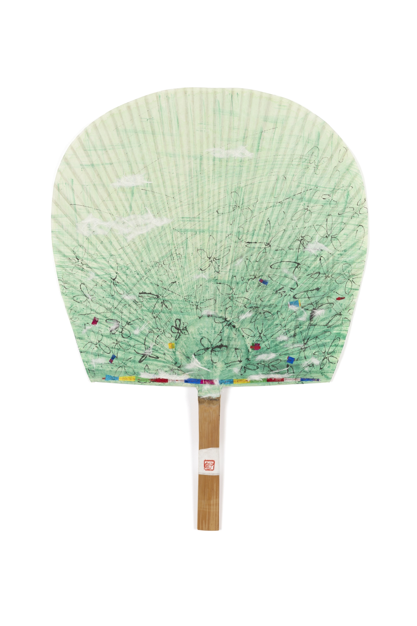 어루만지다 49.5×35.5cm 한지에 분채·비단·먹 2026