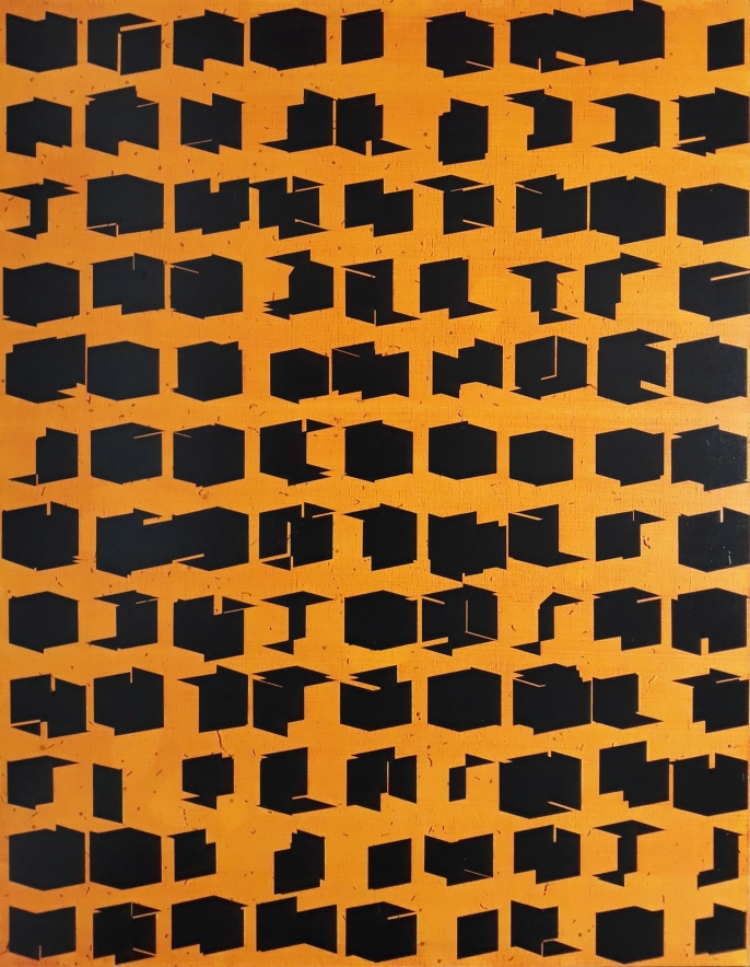 서용인 형태연구_사물의 사건화A-3_117x91cm_oil,acrylic,bee secretion on linen_2024