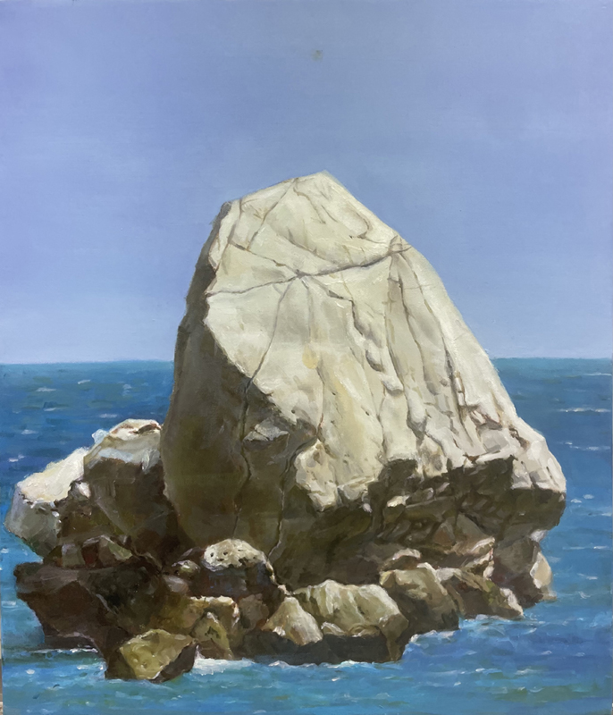 김상미, 파도 위에 선 시간, 캔버스에 유채, 53×45.5cm, 2025